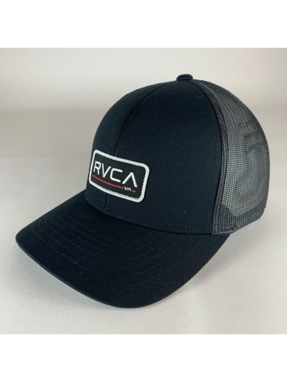 RVCA Black Patch Snapback Trucker Hat